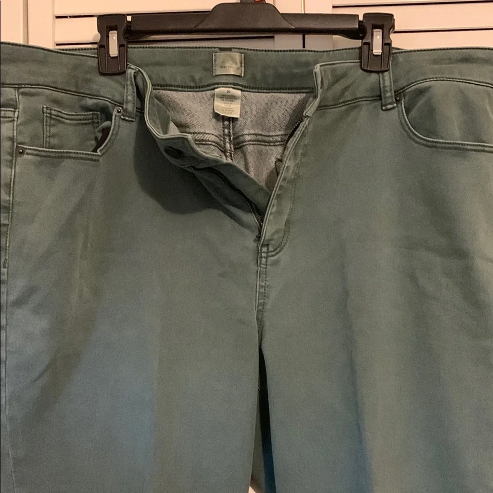 Dressbarn Green Straight Leg Jeans with Sleek Design - Picture 4 of 4